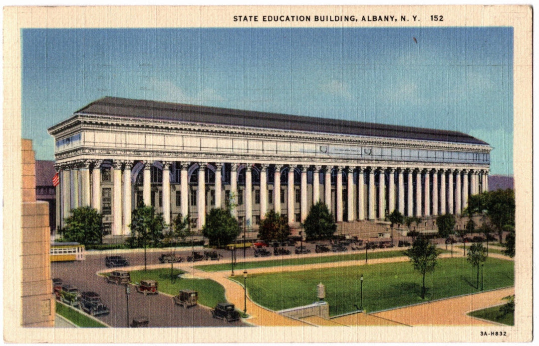 1933 State Education Building Albany NY Postcard.