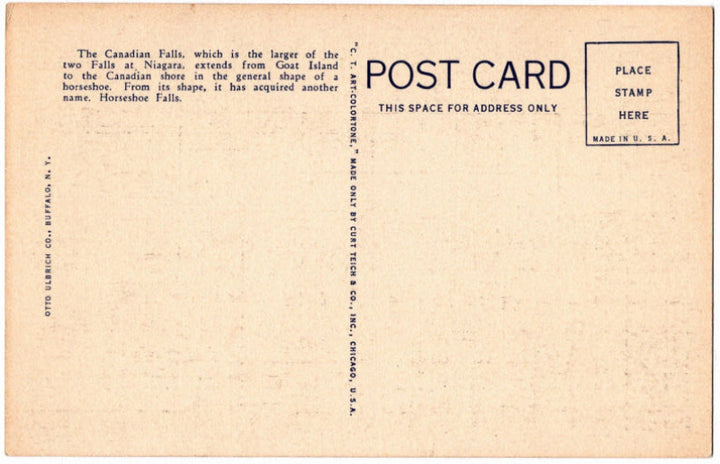 Back of postcard.