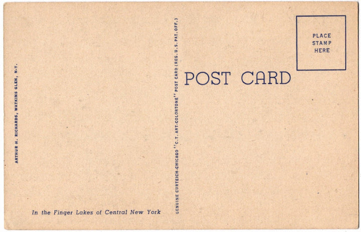 Back of postcard.