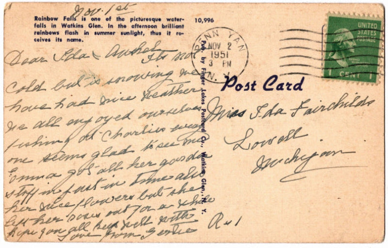 Back of postcard.