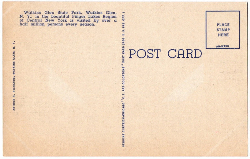 Back of postcard.