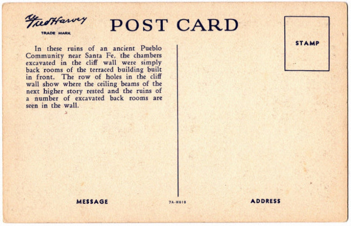 Back of postcard.