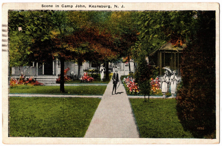 1923 Camp John Keansburg NJ Postcard.