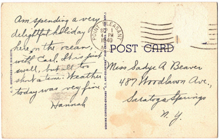 Back of postcard.