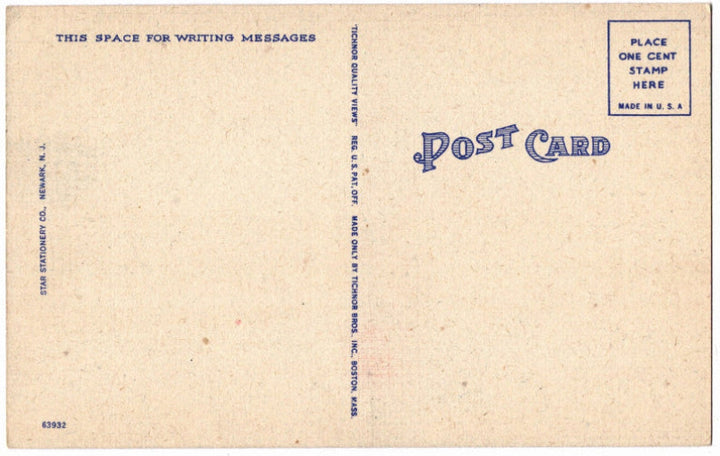 Back of postcard.