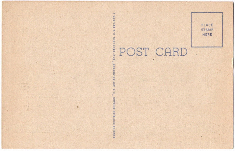Back of postcard.