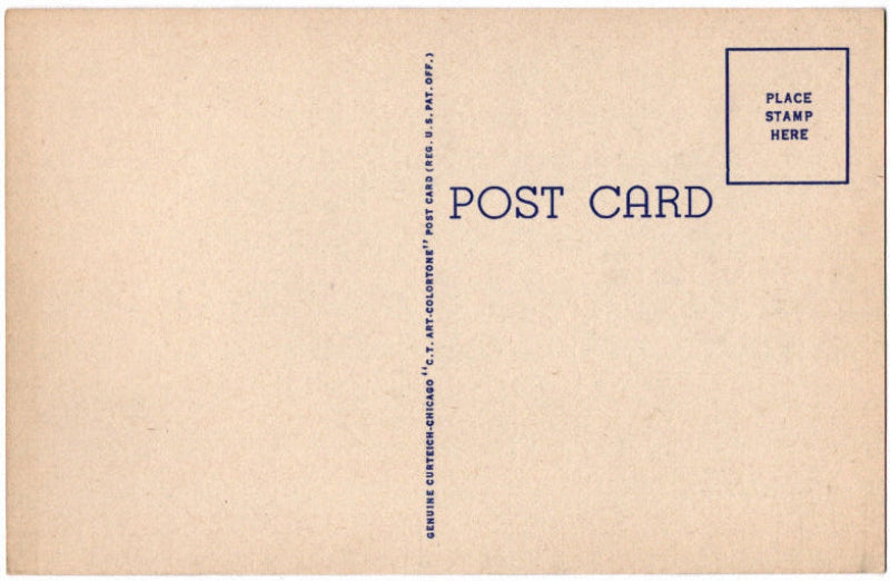 Back of postcard.