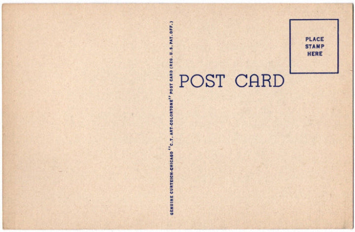 Back of postcard.