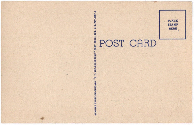 Back of postcard.