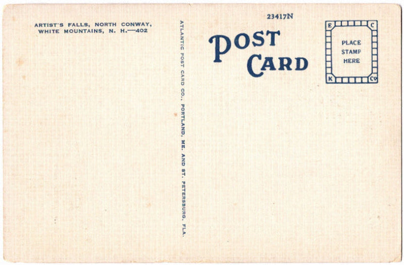 Back of postcard.