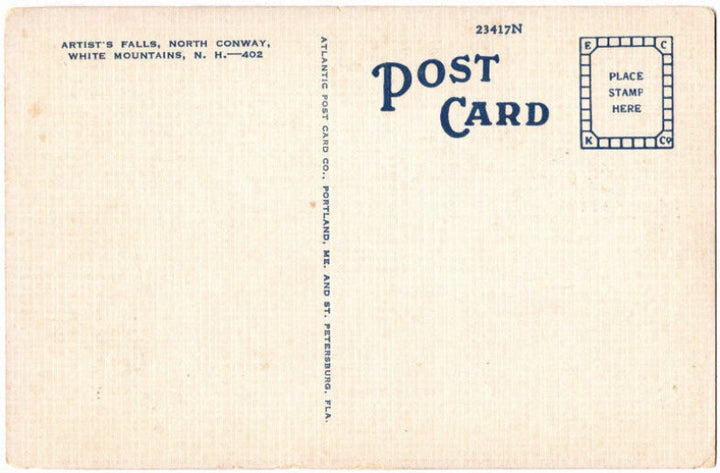 Back of postcard.