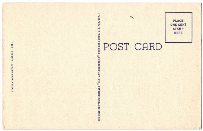 Back of postcard.