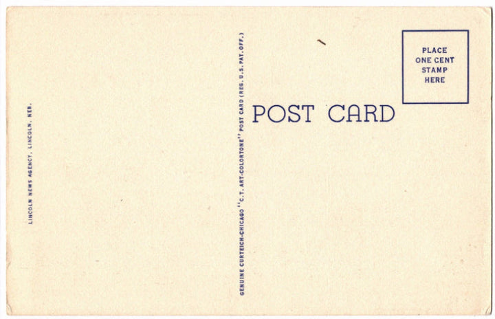 Back of postcard.