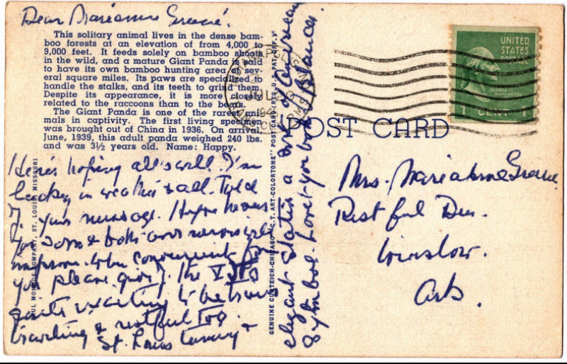 Back of postcard.