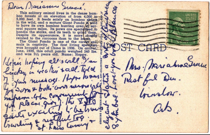 Back of postcard.