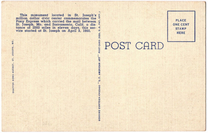 Back of postcard.