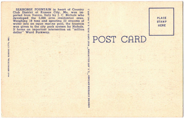 Back of postcard.