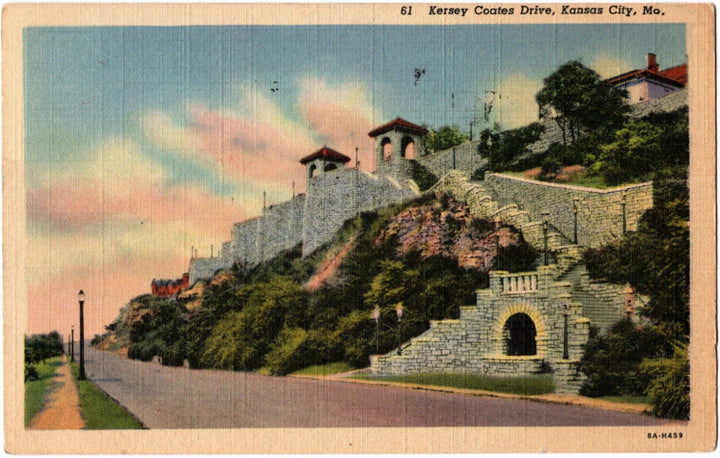 1938 Kersey Coates Drive Kansas City MO Postcard.