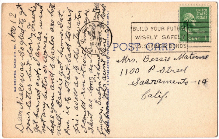 Back of postcard.