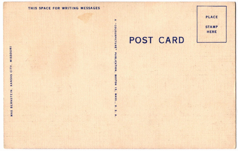 Back of postcard.