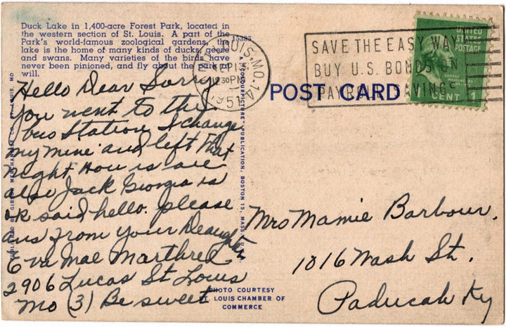 Back of postcard.