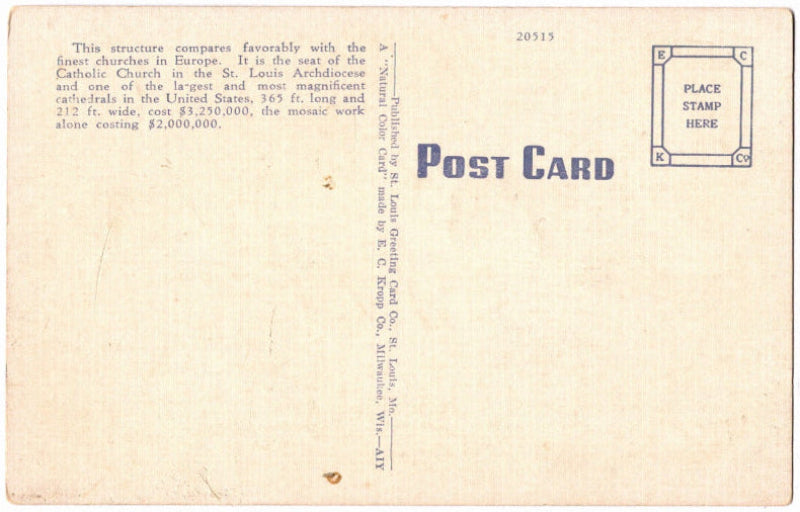 Back of postcard.