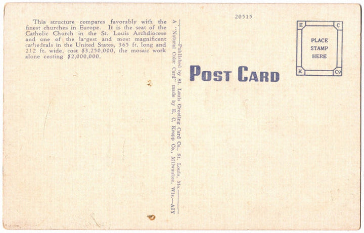 Back of postcard.