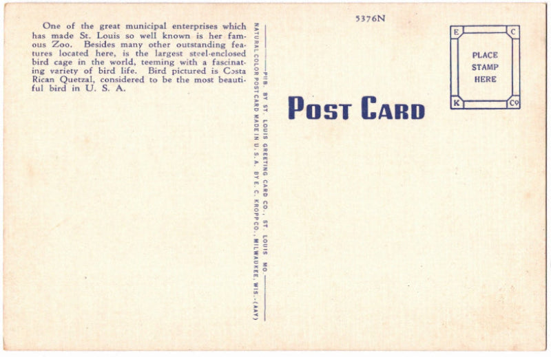 Back of postcard.