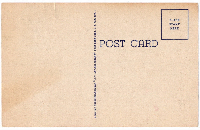 Back of postcard.