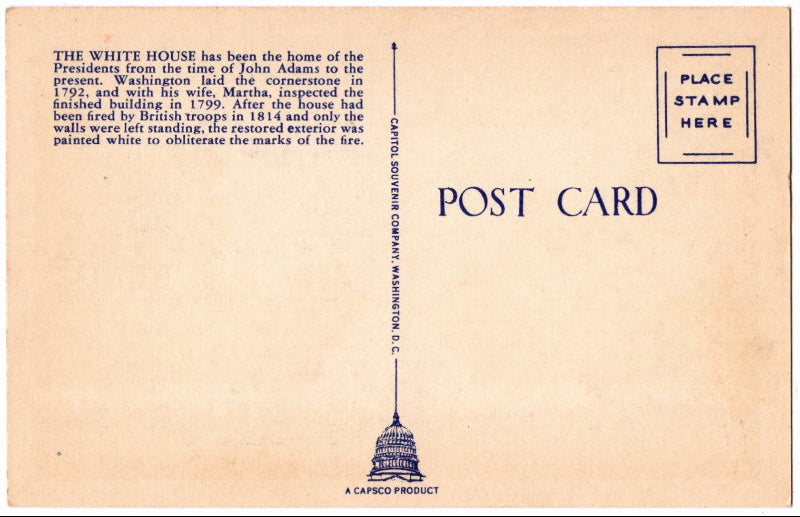 Back of postcard.