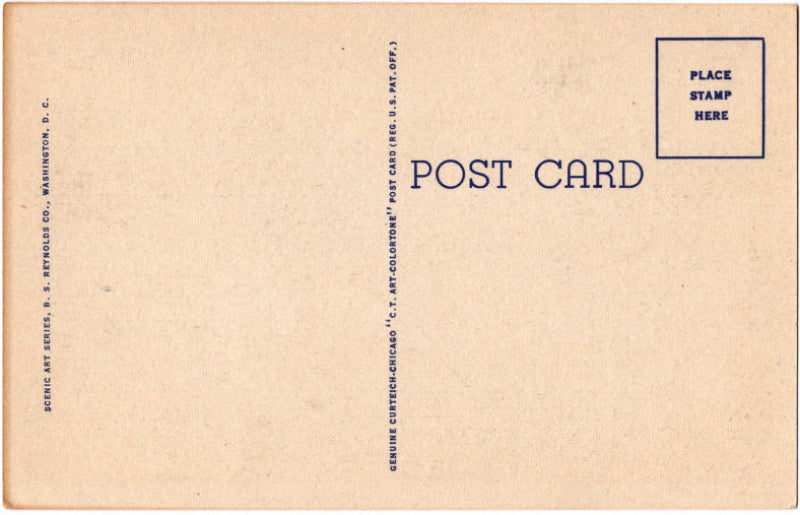 Back of postcard.