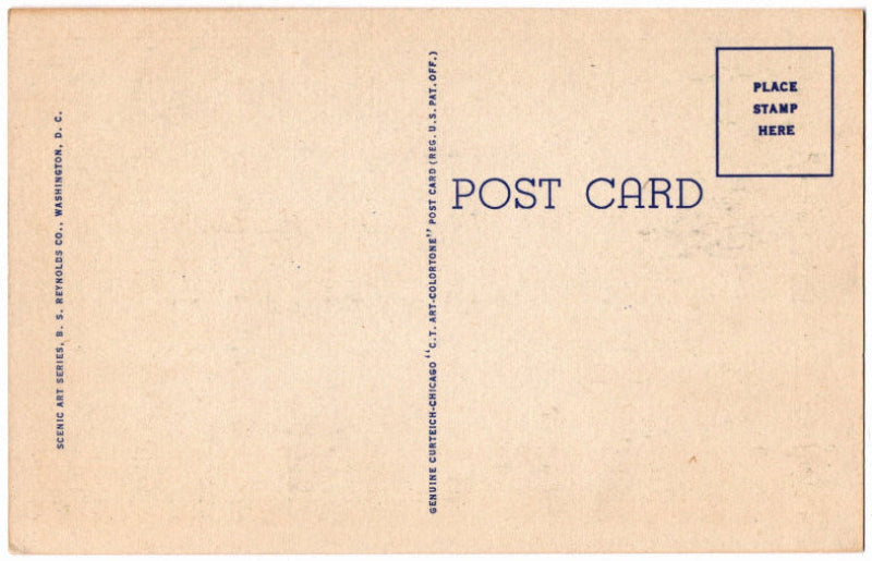 Back of postcard.