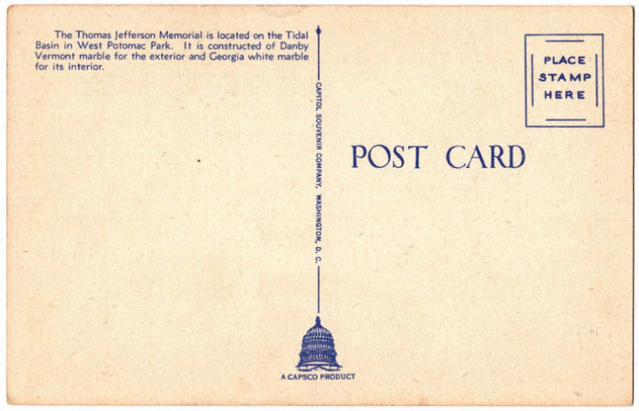 Back of postcard.