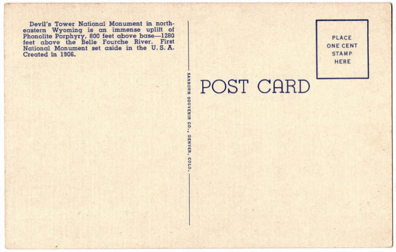 Back of postcard.