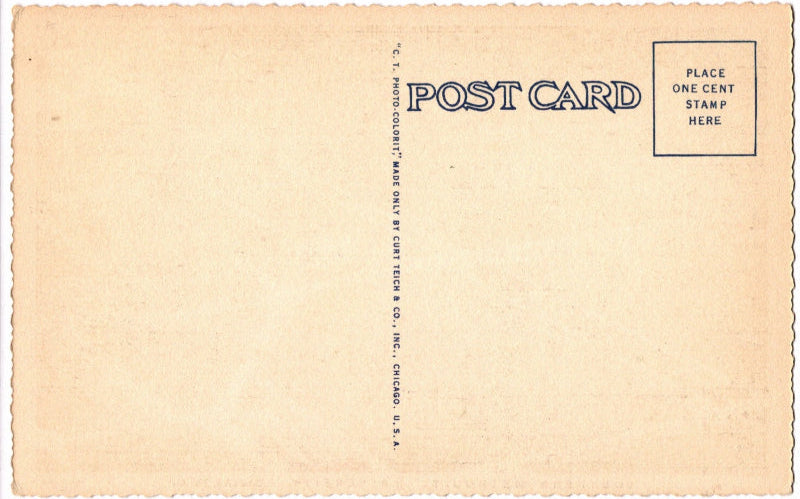 Back of postcard.