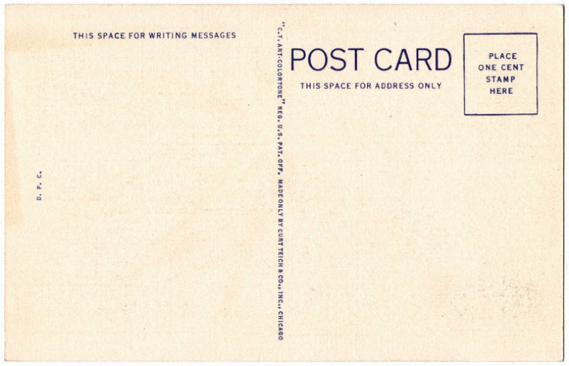 Back of postcard.