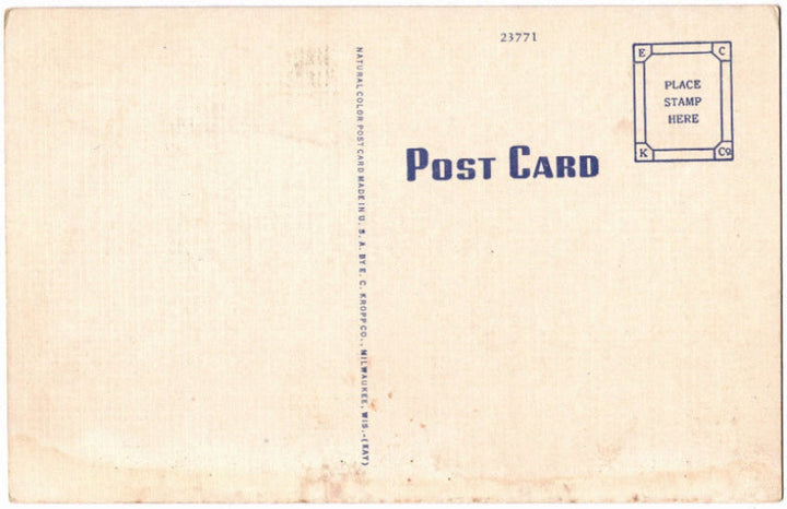 Back of postcard.