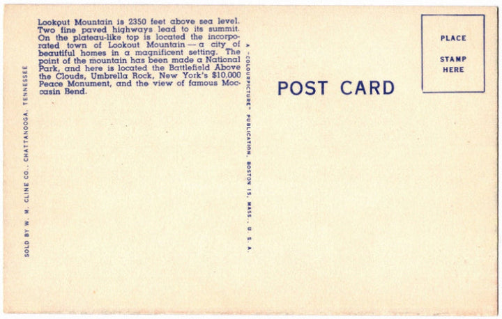 Back of postcard.