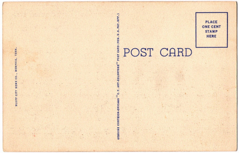 Back of postcard.