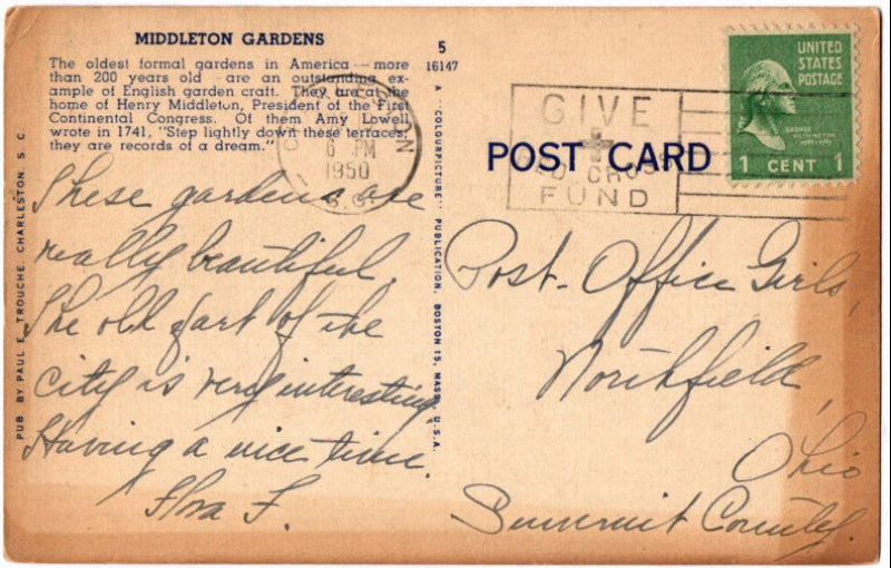 Back of postcard.