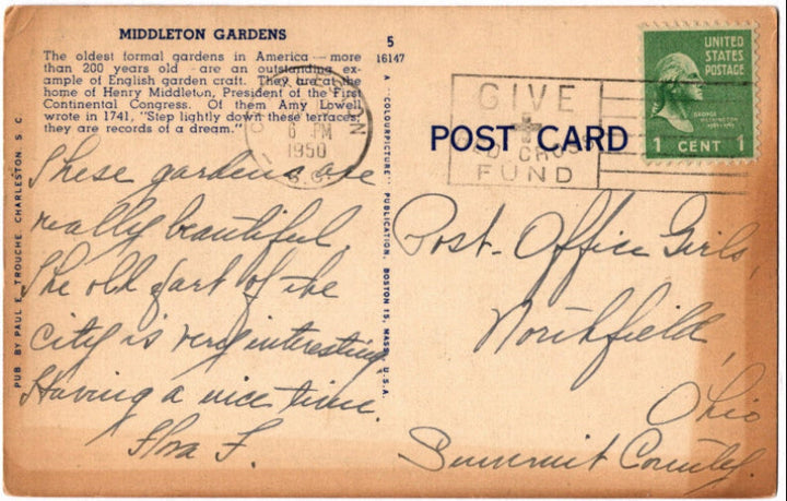 Back of postcard.