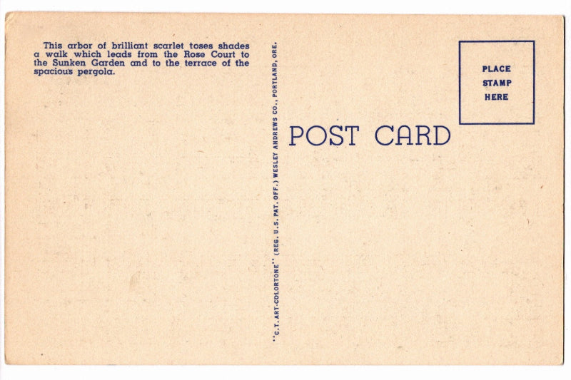 Back of postcard.