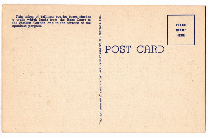 Back of postcard.