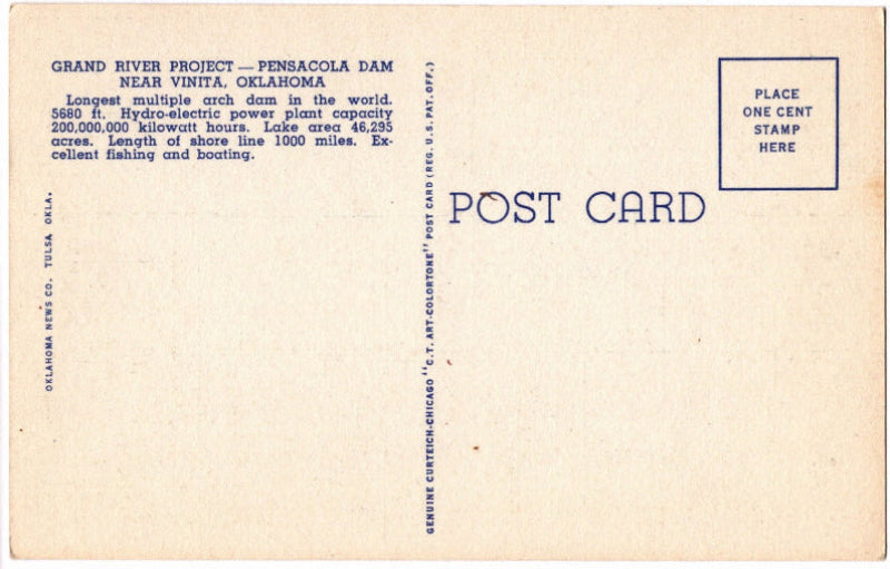Back of postcard.