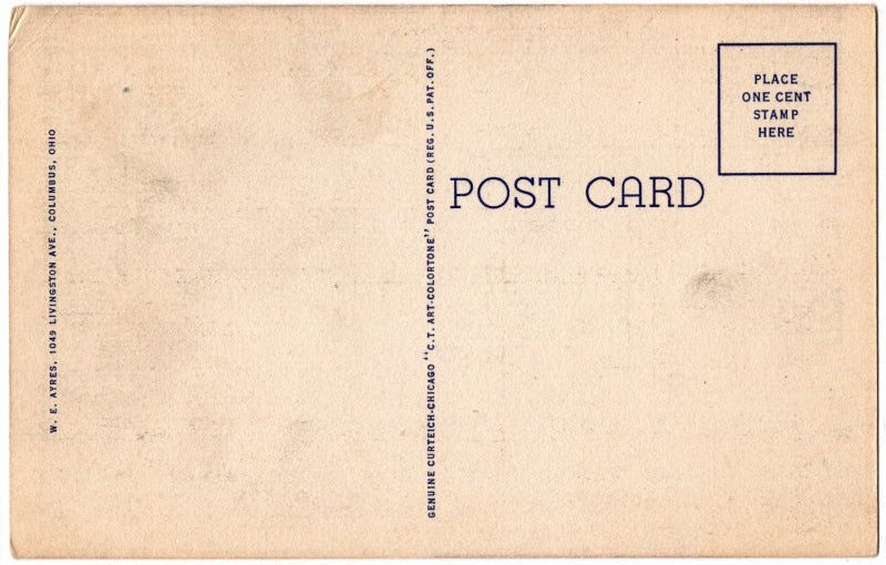 Back of postcard.