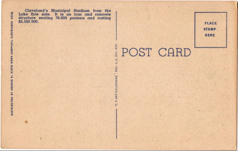 Back of postcard.