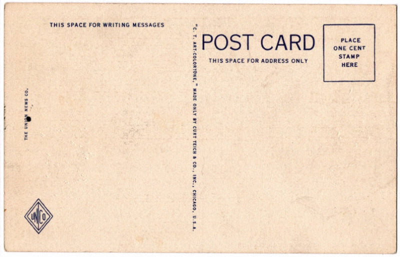 Back of postcard.