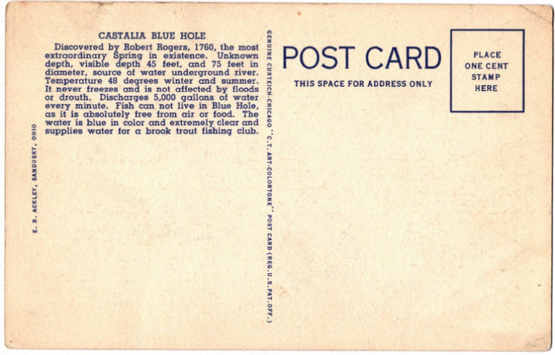 Back of postcard.