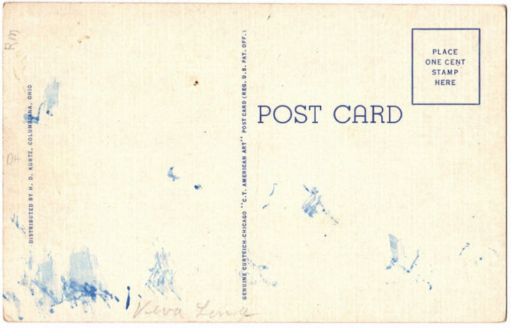 Back of postcard.