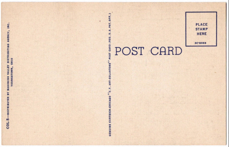 Back of postcard.